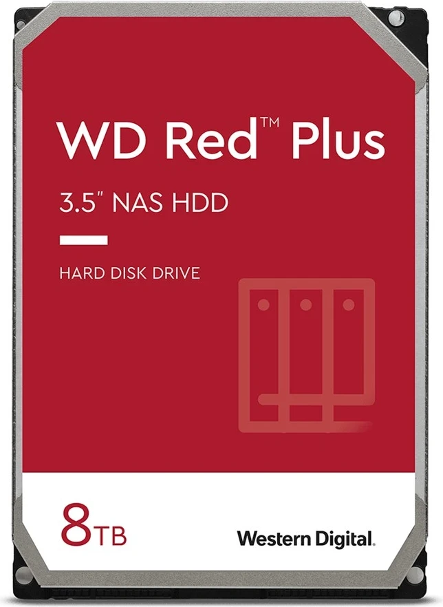 Hard Disk Western Digital Red Plus 3.5" 8 TB Serial ATA III