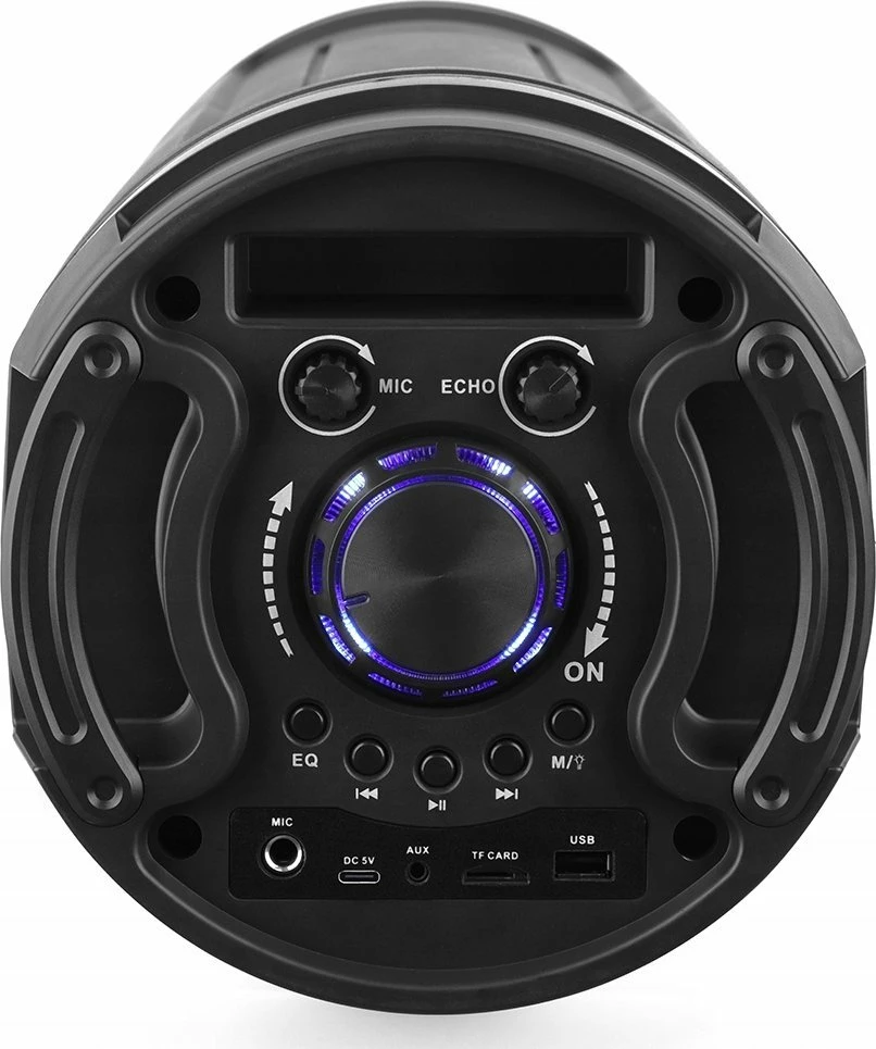 Altoparlant Media-Tech Funbox Keg Pro MT3182, Bluetooth 5.0, 50W RMS, RGB, FM radio, me mikrofon & telekomandë, i zi