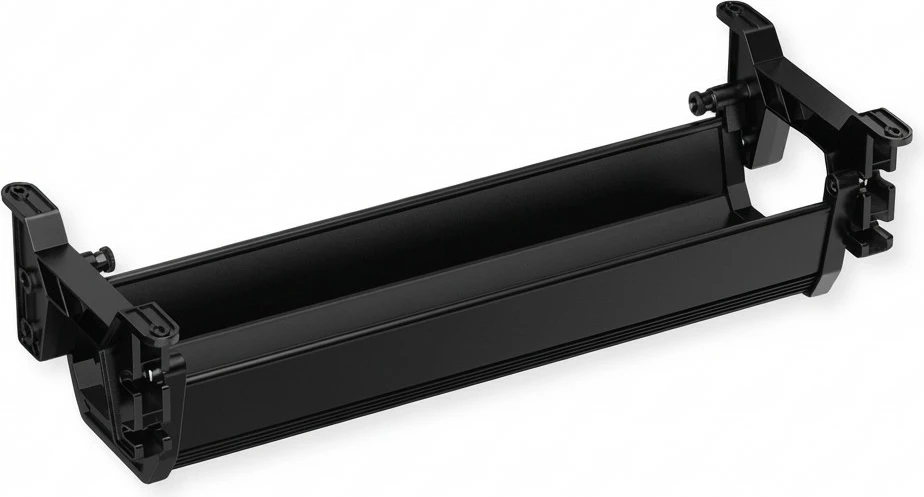 Kanal kabllosh ROLINE Easy2Open, montim nën tavolinë, 44.9 cm, i zi