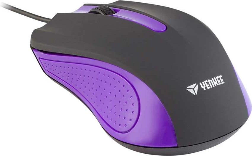 Maus YENKEE YMS 1015PE - USB, e zezë/vjollcë