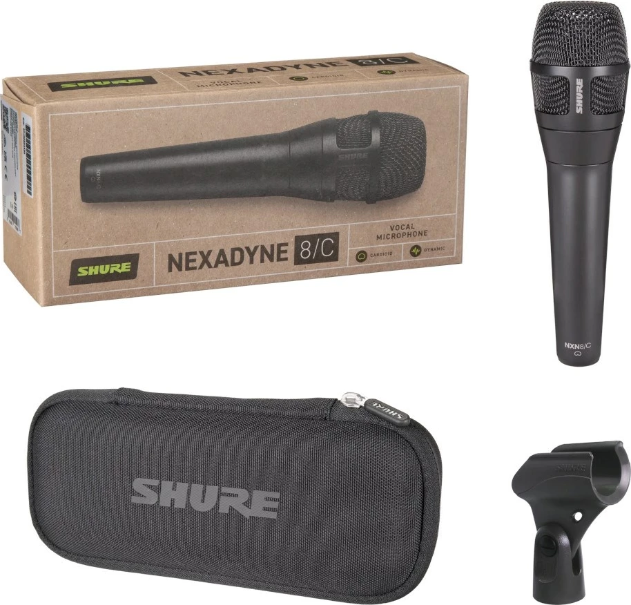 Mikrofon dinamik Shure Nexadyne™ 8/C, me XLR konektor, i zi