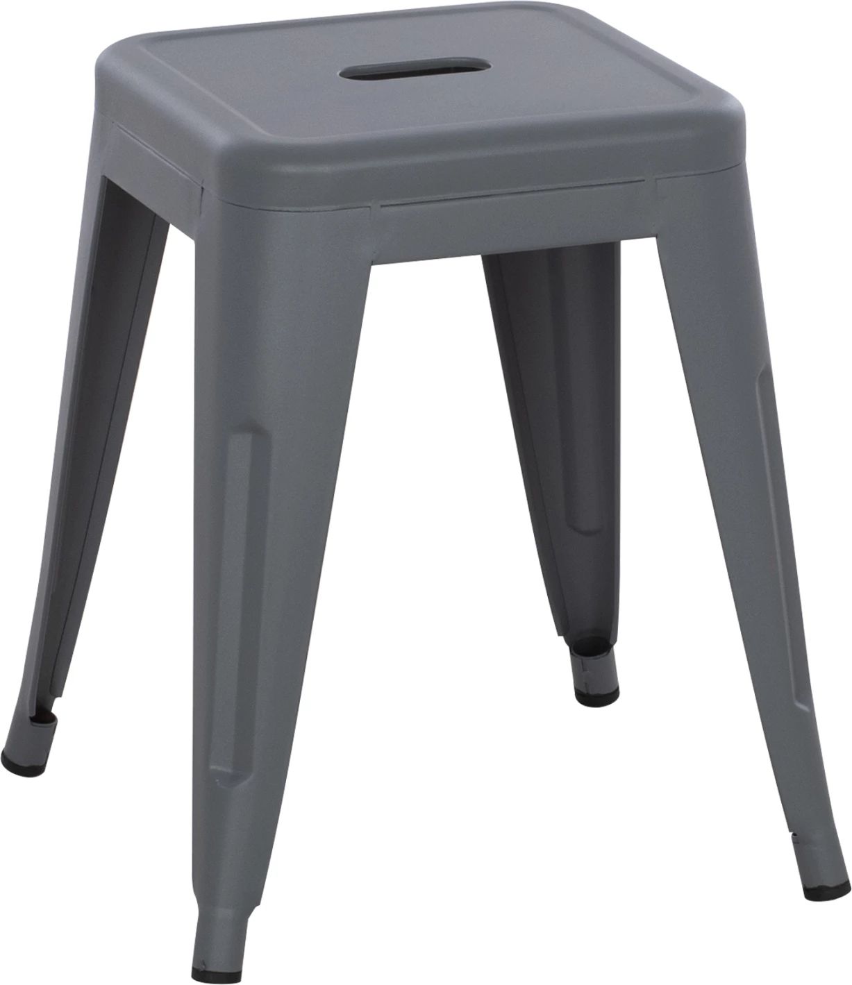 Karrige për bar MELITA FH0096.50 metalike ngjyrë gri mat 39x39x46Hcm.