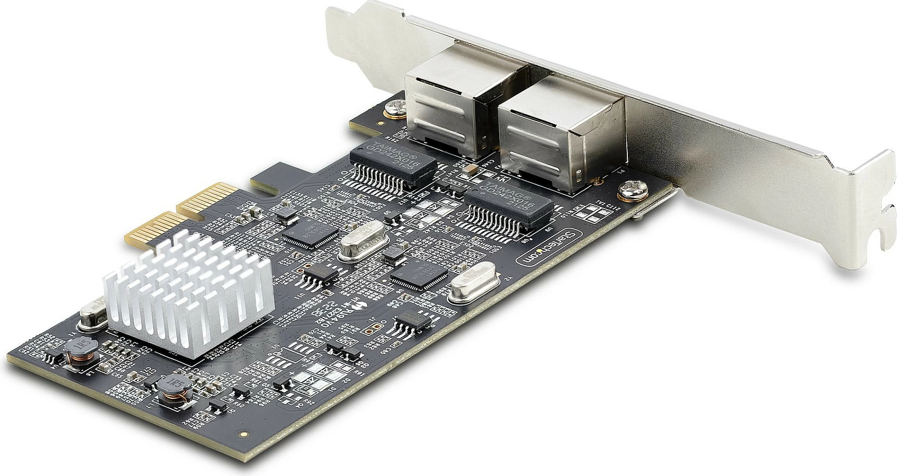 Kartelë rrjeti PCIe StarTech 2-Port 2.5Gbps, Intel I225-V, NBASE-T, 2x RJ-45, e zezë