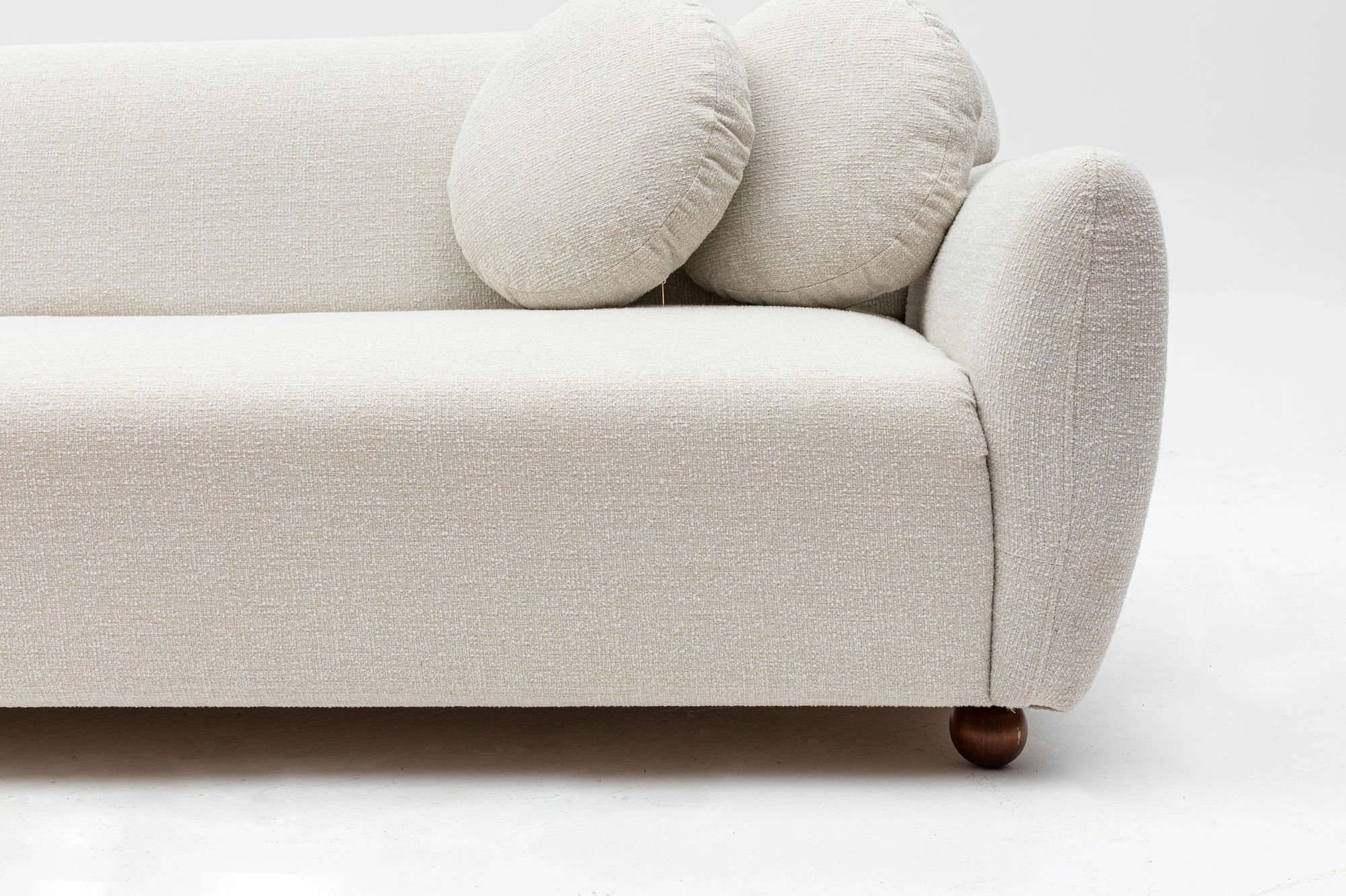 Këndare Eddy majtas, ngjyrë e bardhë, Atelier del Sofa