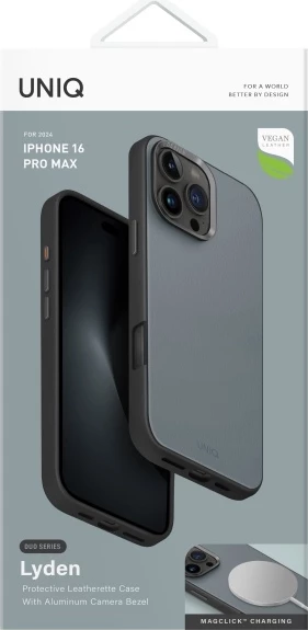 Mbështjellës UNIQ Lyden DS për iPhone 16 Pro Max 6.9", Magclick, blu e zezë