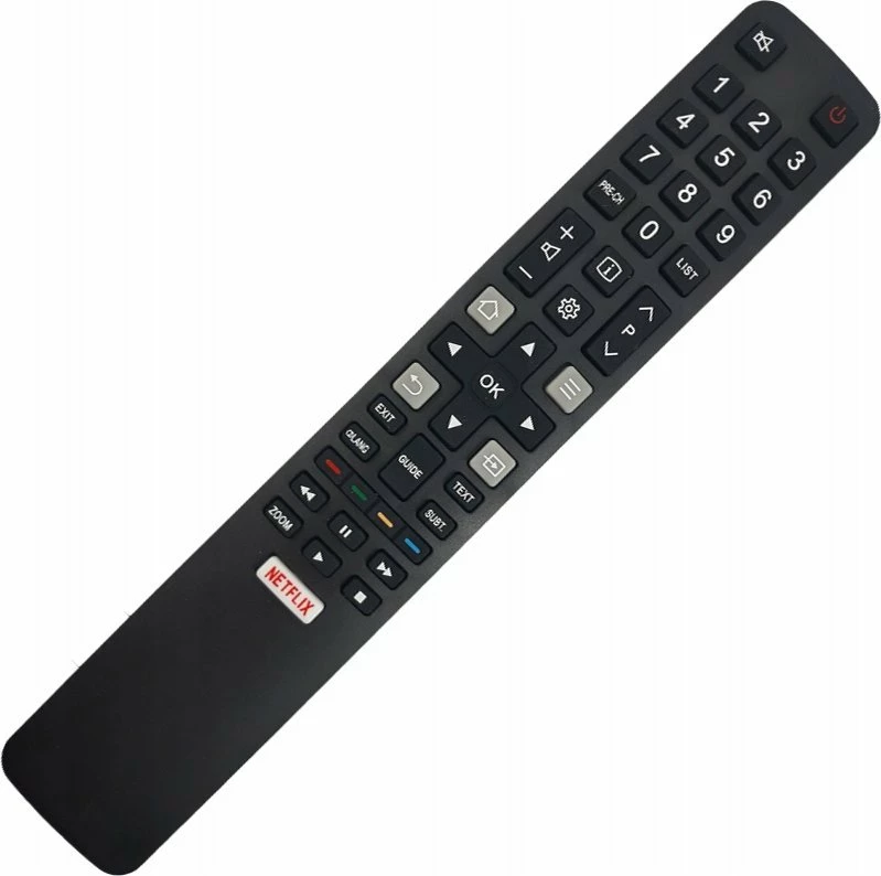 Pilot universal Lamex RM-L1508 për TV Thomson/TCL, IR, Smart/Netflix, i zi, me bateri