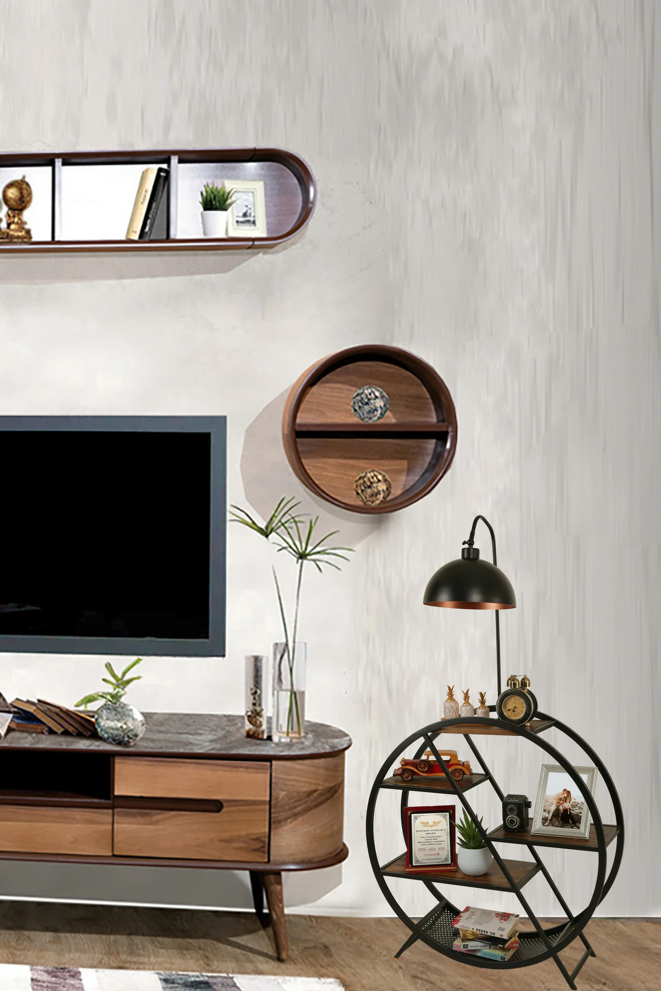 Llambë dyshemeje Opviq, ngjyrë arre, 8529-1