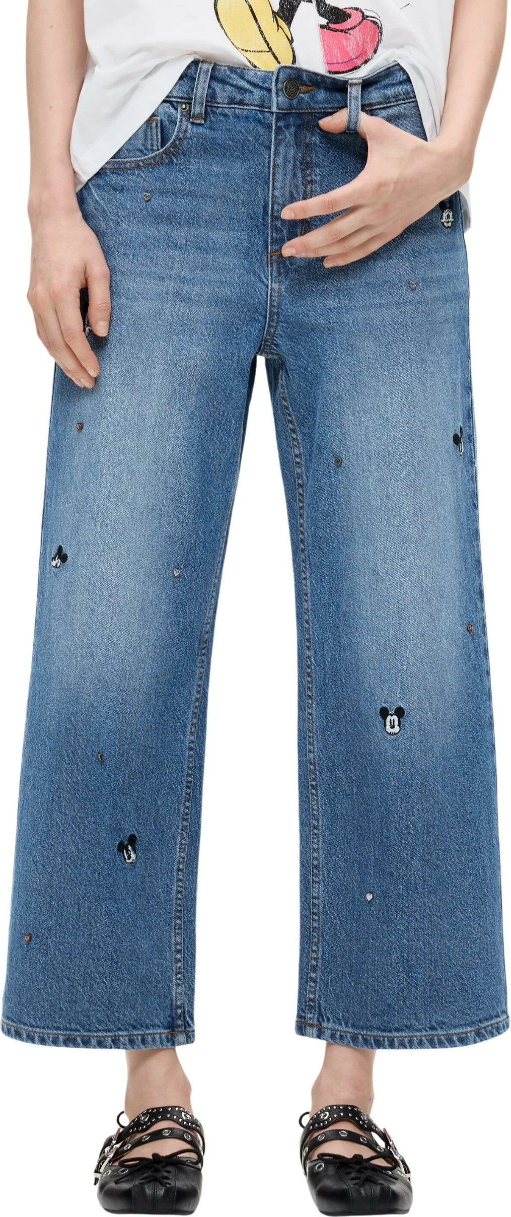 Xhinse për femra Desigual DENIM_MICKEYM 26WWDD09, denim blu