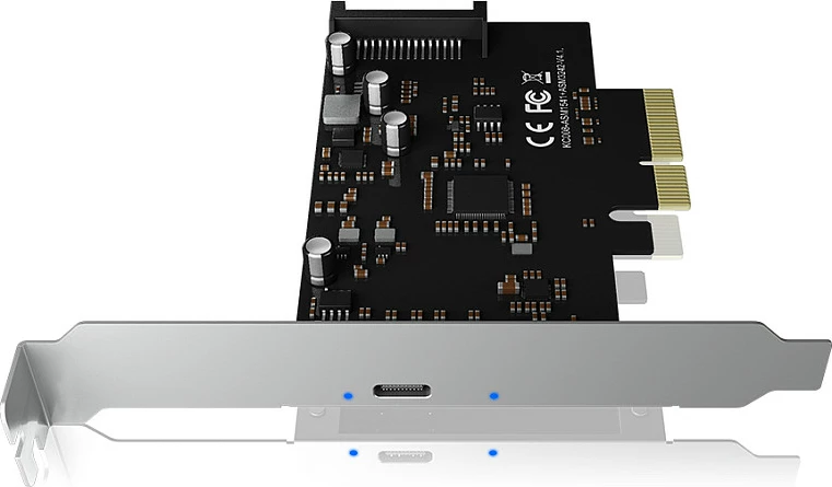 Kartë kontrolleri USB Type-C ICY BOX IB-PCI1901-C32, PCIe 3.0, USB 3.2 Gen2 20Gbps, 1x USB-C, e zezë