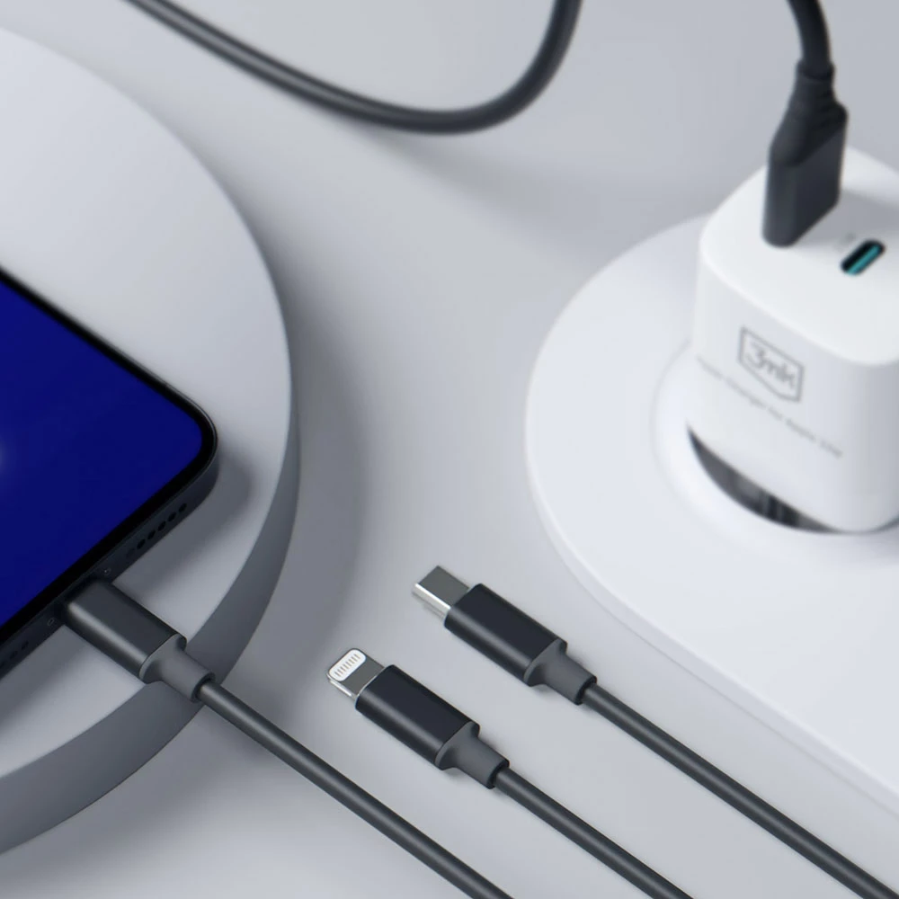 Kabllo 3in1 3mk Hyper Cable, 1.5m, USB-A në USB-C/Micro USB/Lightning, e zezë
