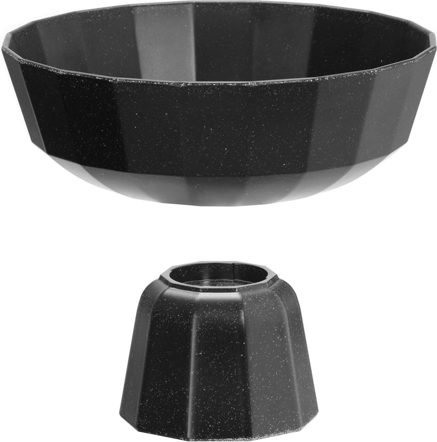 Pjatë frutash Fine Dine Metropolis 250 mm melaminë e zezë