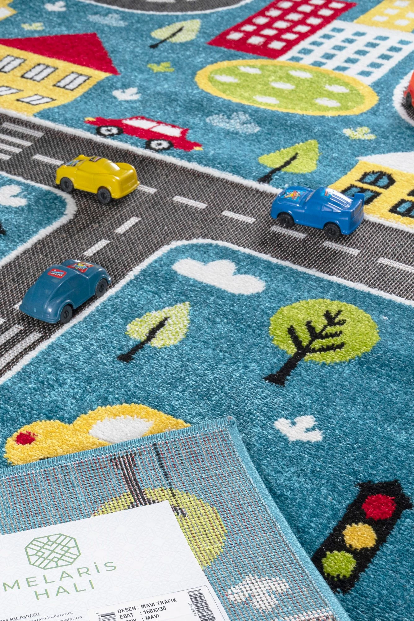 Qilim për fëmijë, ngjyrë kaltër, 200x290cm, Conceptum Hypnose