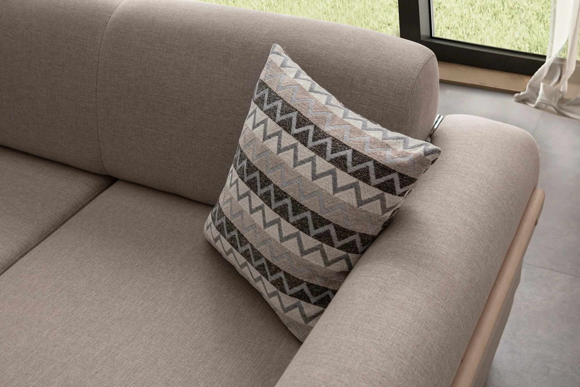 Këndare Atelier del Sofa, latte relax, e djathtë, krem
