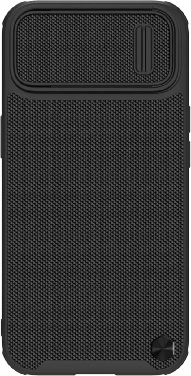 Mbështjellës Nillkin Textured S Case për iPhone 14, me kapak kamere, i zi