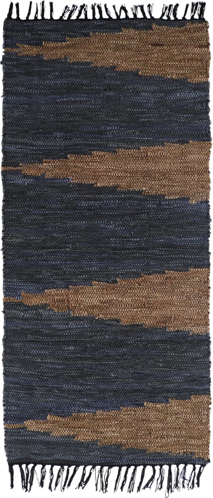 Qilim korridori Fume, lëkurë, gri-bezhë, 70x150cm