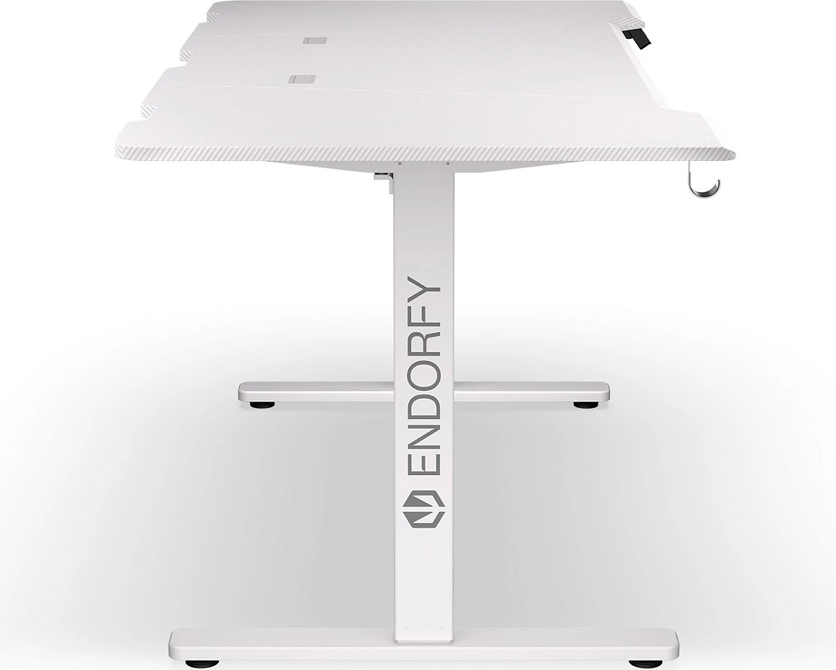 Tavolinë gaming Endorfy Atlas L Electric, 150x78 cm, ngritje elektrike, e bardhë