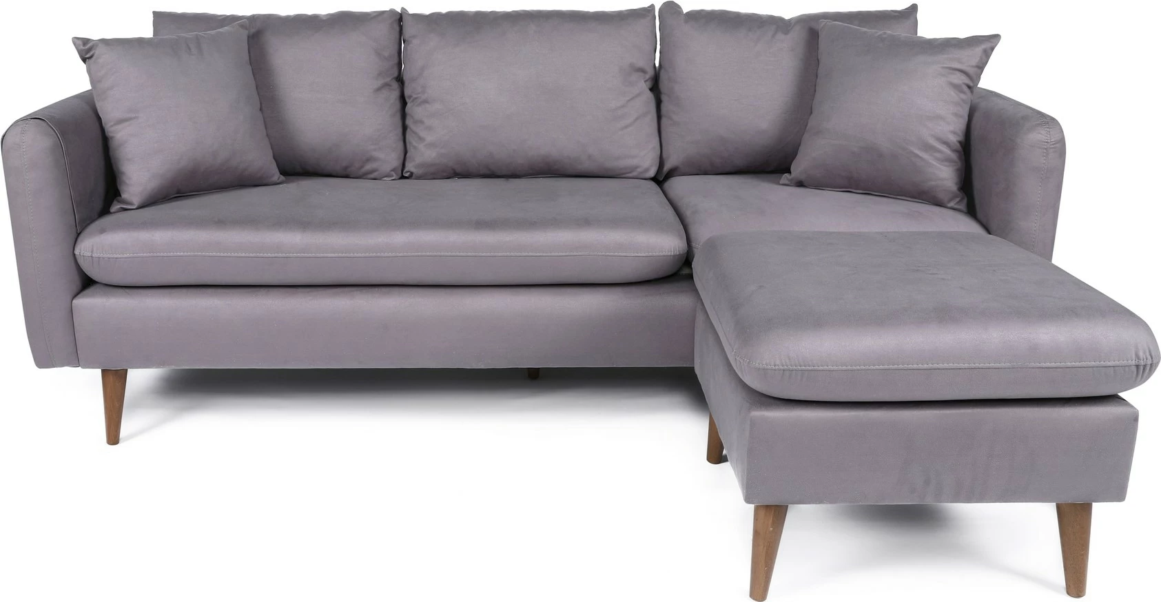 Këndoll sofaje Atelier del Sofa, Sofia kënd i djathtë, ngjyrë gri