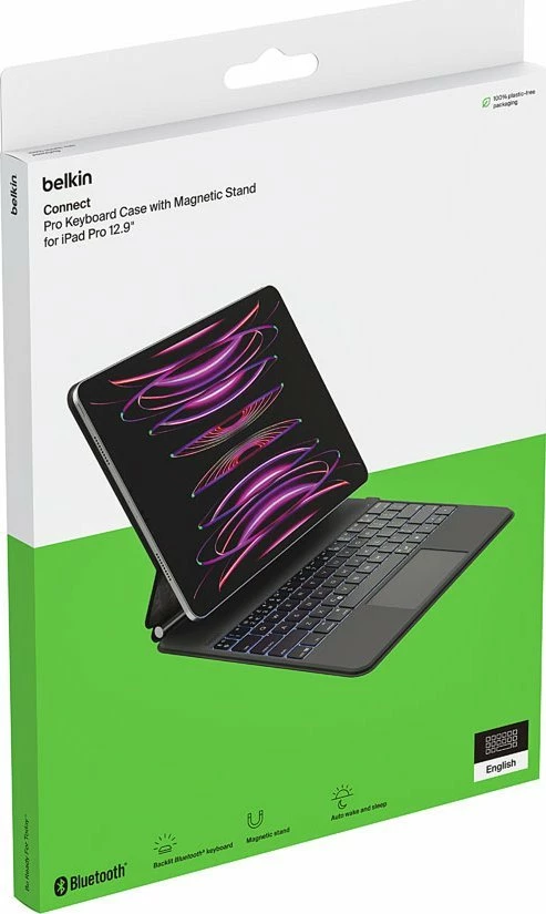 Mbështjellës me tastierë Belkin BBZ003DU-V1 për iPad Pro 12.9", i zi