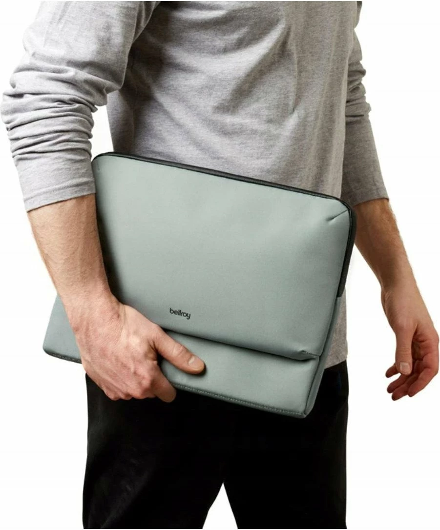 Mbështjellës laptopi Bellroy Laptop Caddy 14\" DLCA-EUC-230, me xhepa për aksesorë, jeshile (Eucalyptus)
