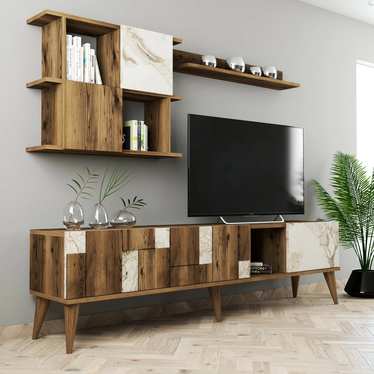 Kënd TV Hanah Home, Madrid, bardhë dhe arre