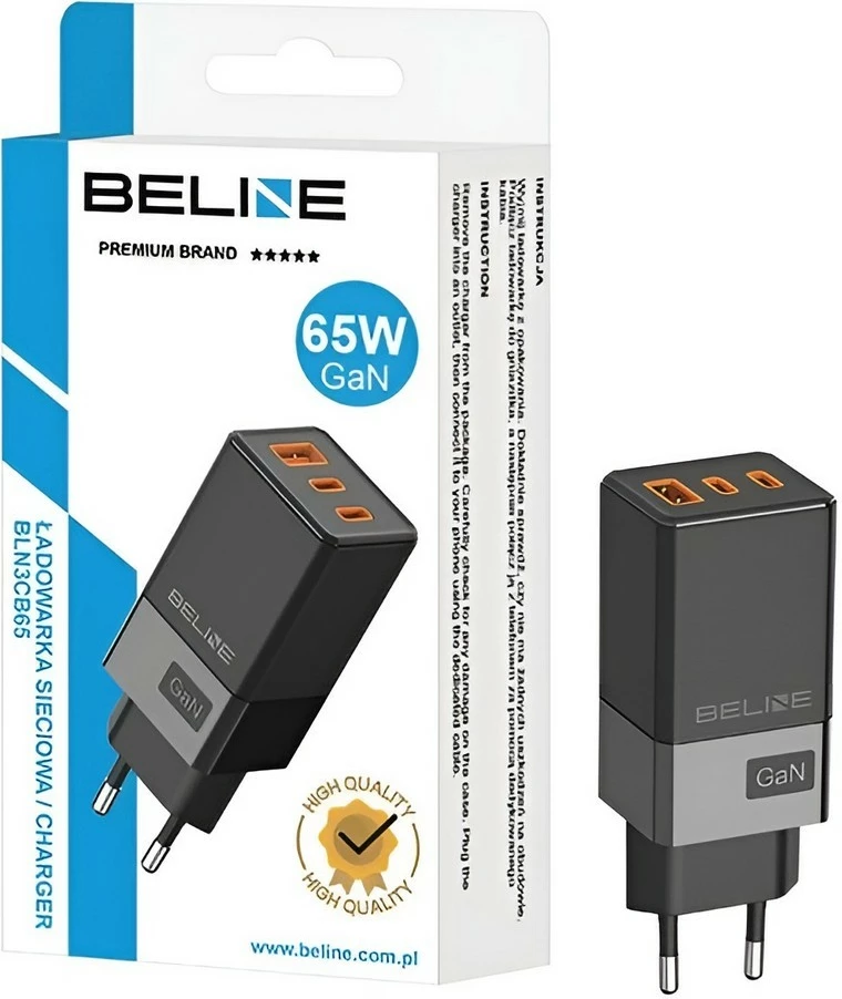 Karikues muri Beline BLN3CB65, 65W, 2x USB-C + USB-A, i zi