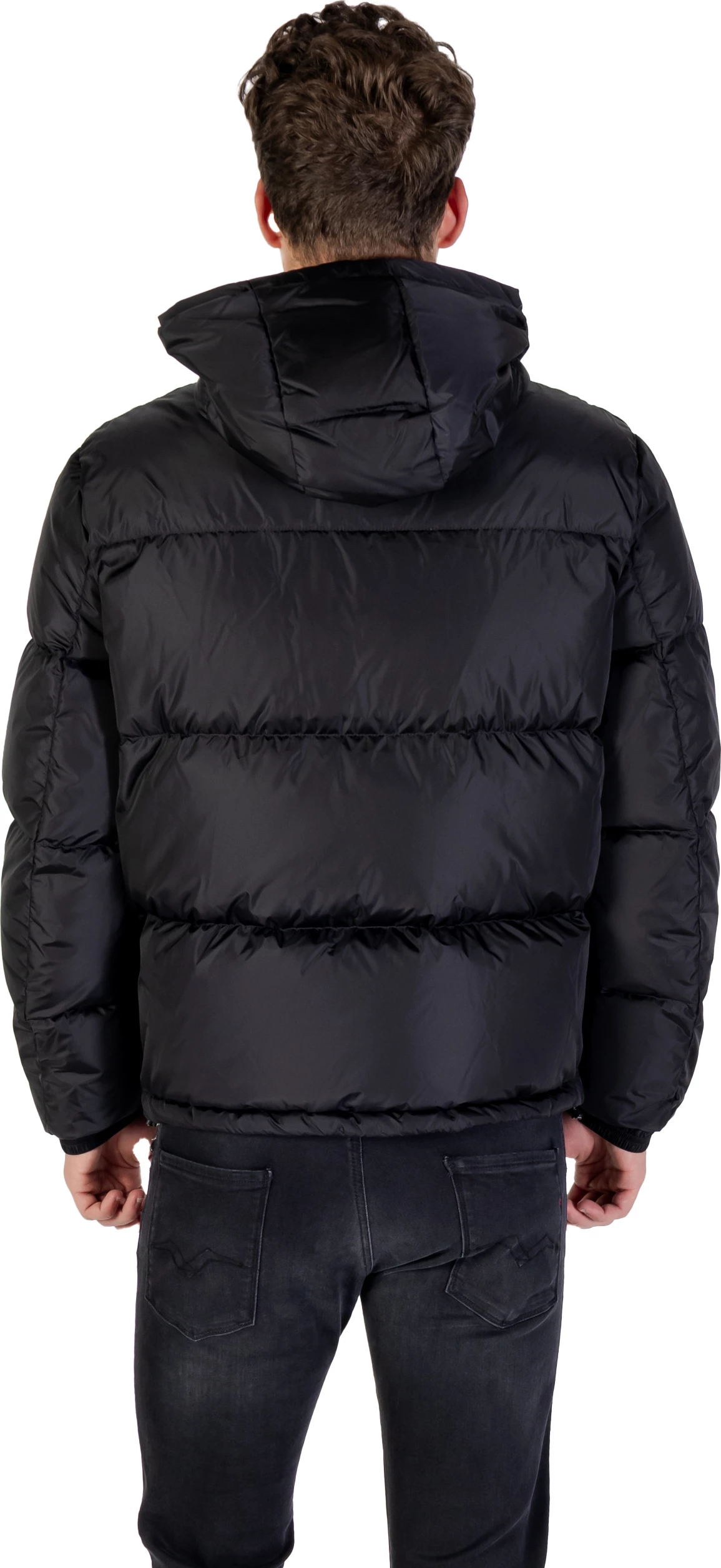 Jakne me pupla Armani Exchange XM000348 AF12286 për meshkuj, e zezë [Madhësia: XL]