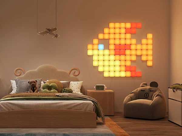 Panel dritash LED smart Govee Mini Panel Lights, RGBIC, Wi‑Fi, Matter, 10 copë