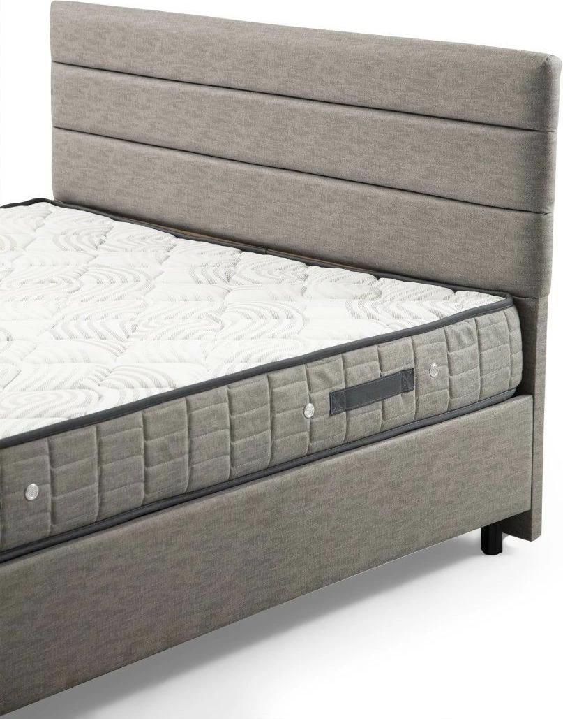 Set dyshek dopio, bazë dhe shtrat, Skye Decor, Motya, 160x200, ngjyrë gri e çelët