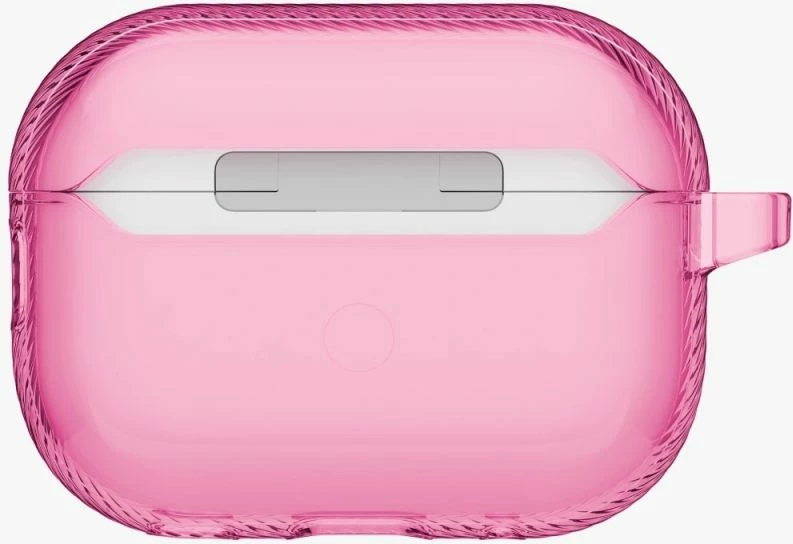 Kutí AirPods Pro 3 UNIQ Glase Pro Lock, rozë, me karabiner