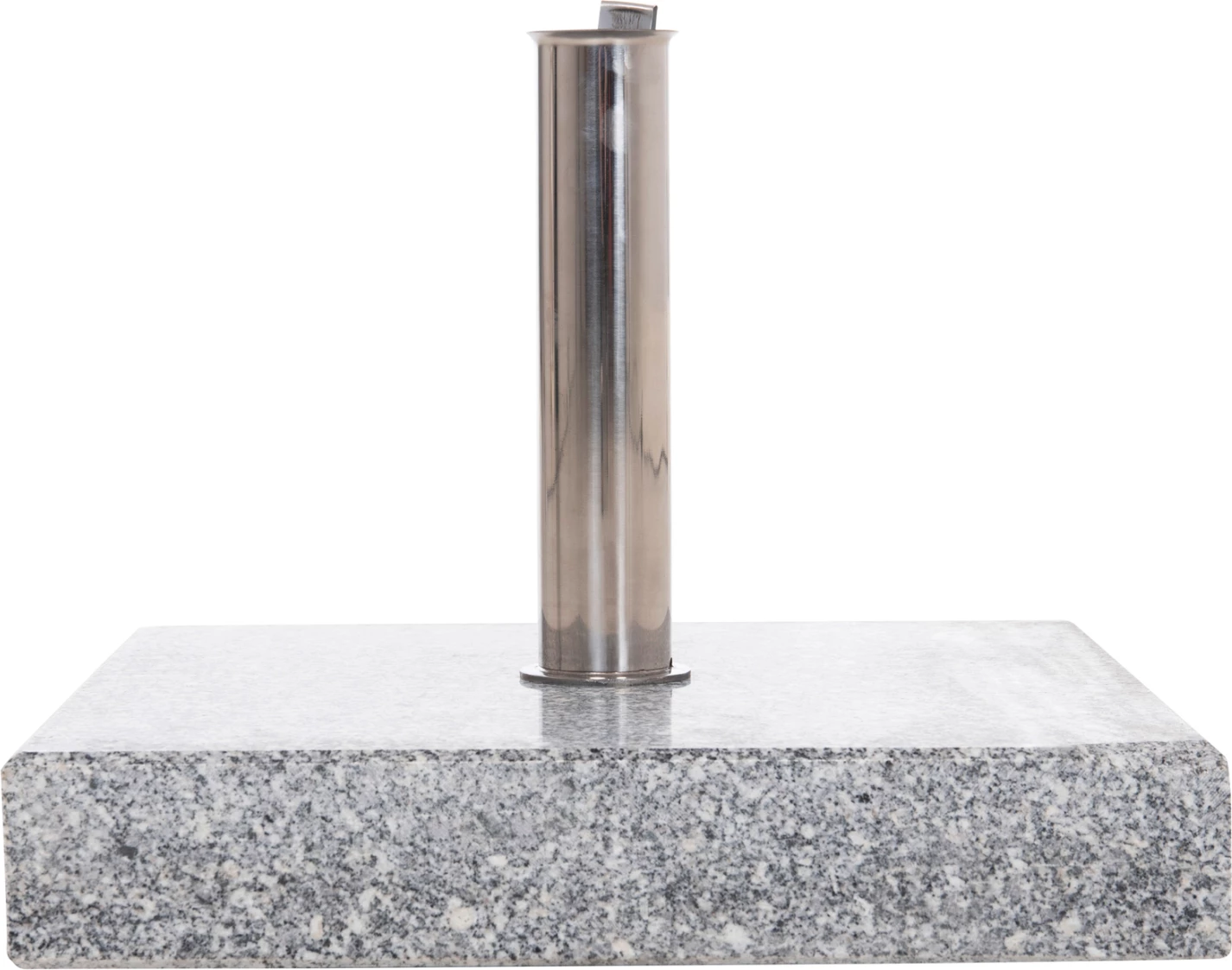 Baza prej graniti për çadër, 60kg, me dorezë dhe rrota, FH6565, tub inox Φ58