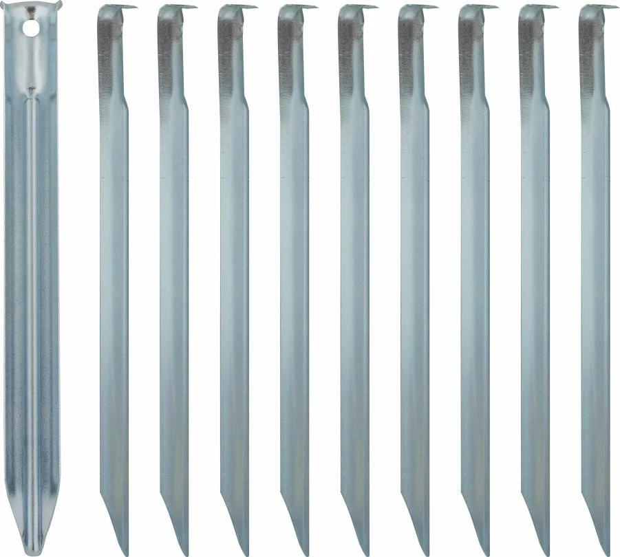 Kunjë për tendë Rockland 18 cm, çelik, set 10 copë