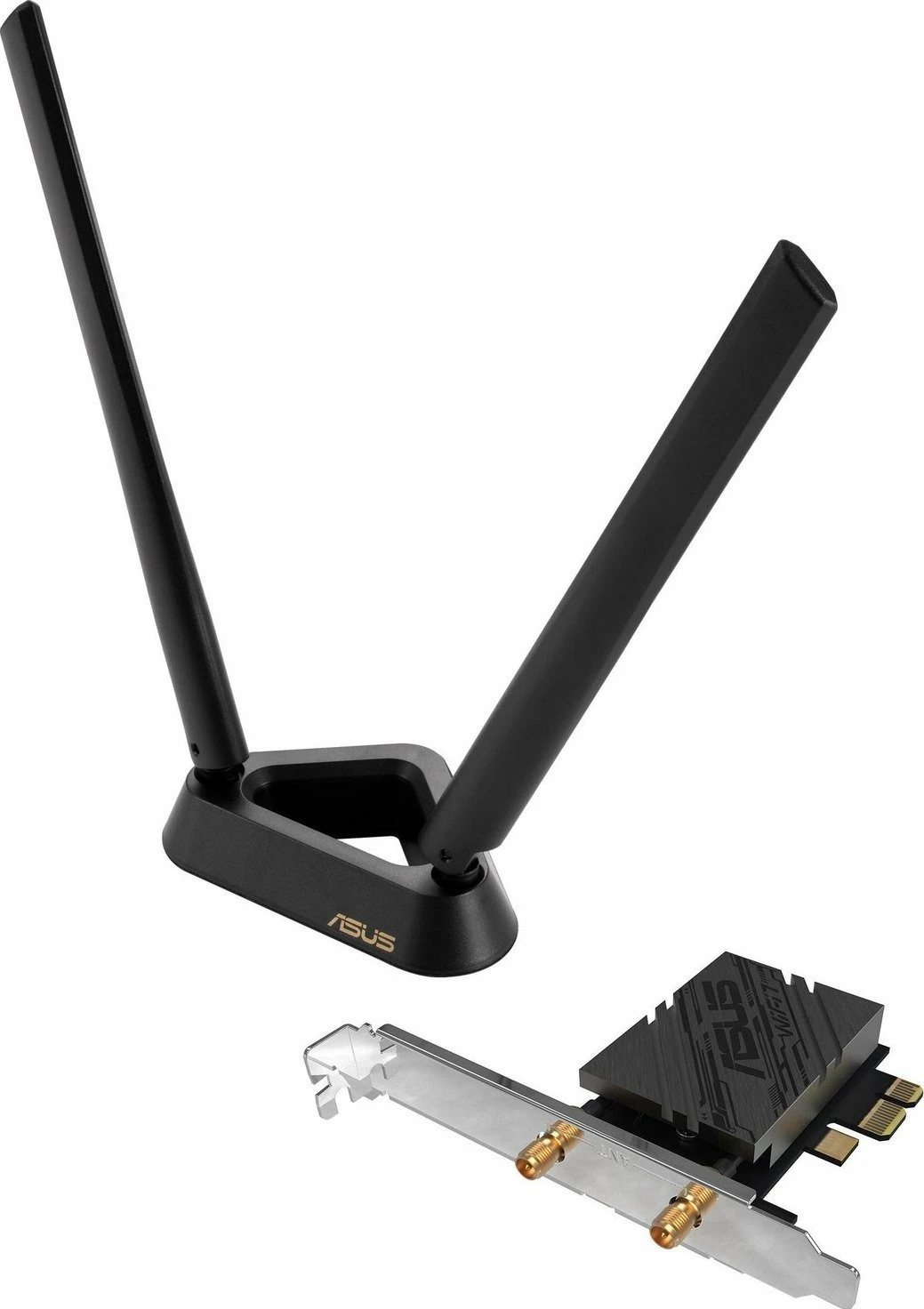 Kartë rrjeti Wi‑Fi Asus PCE-BE92BT PCIe, deri 5764 Mbps, Bluetooth 5.4, e zezë