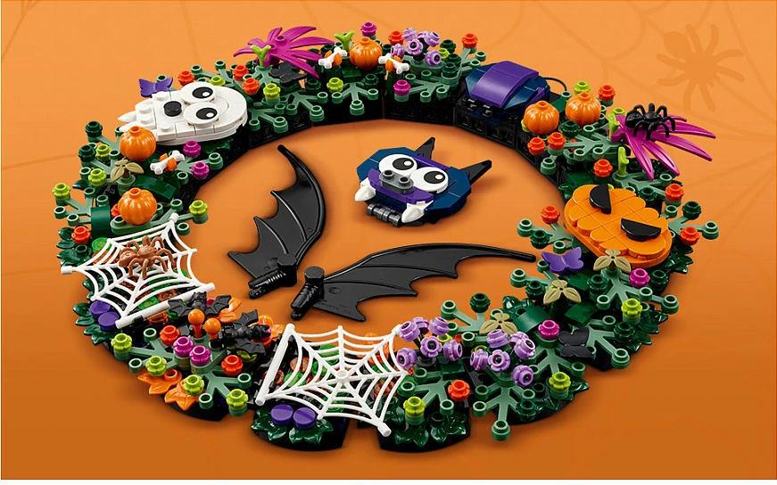 Set LEGO Halloween Wreath 40825, 617 copë, 12+, shumëngjyrësh