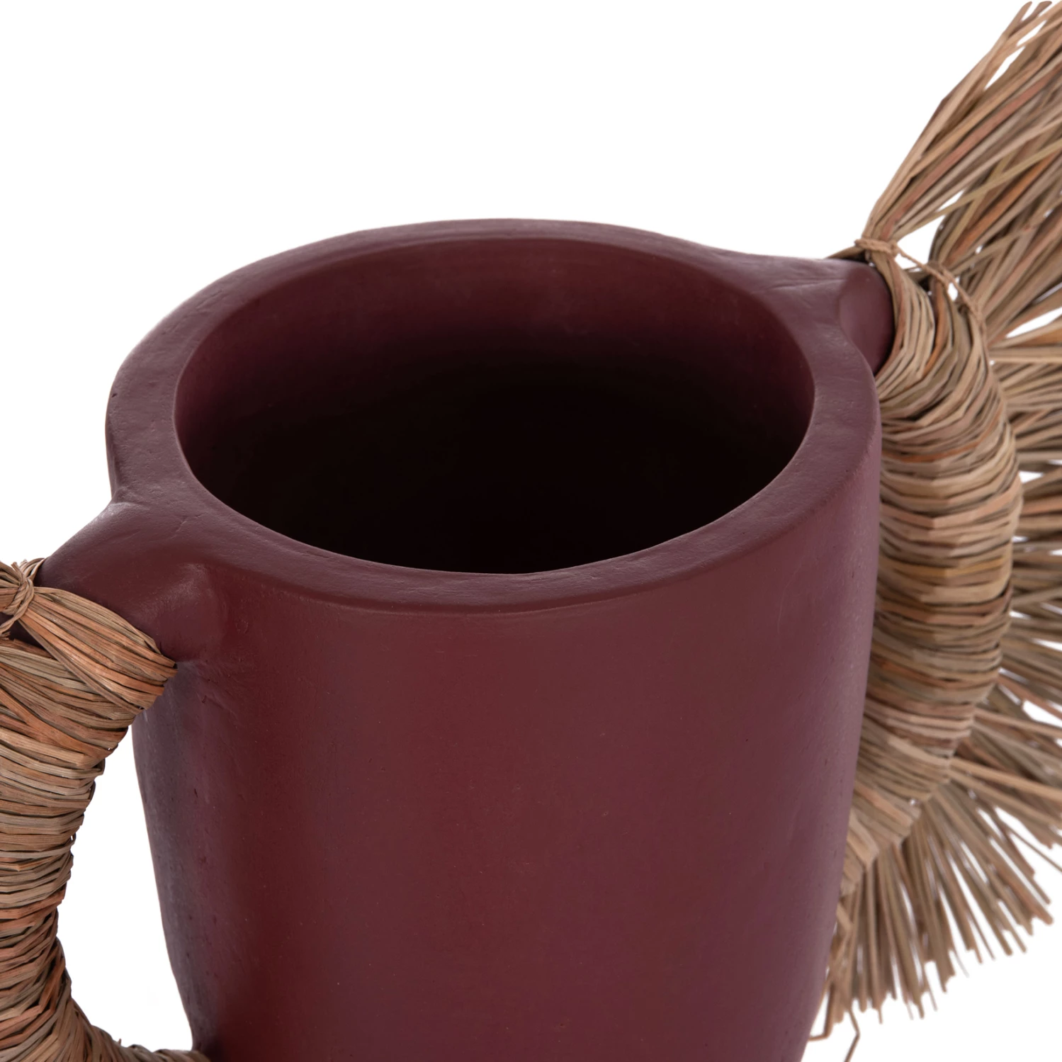 Vazo dekorative tavoline ALICA, terrakotë, ngjyrë kafe e errët, 64x22x38cm