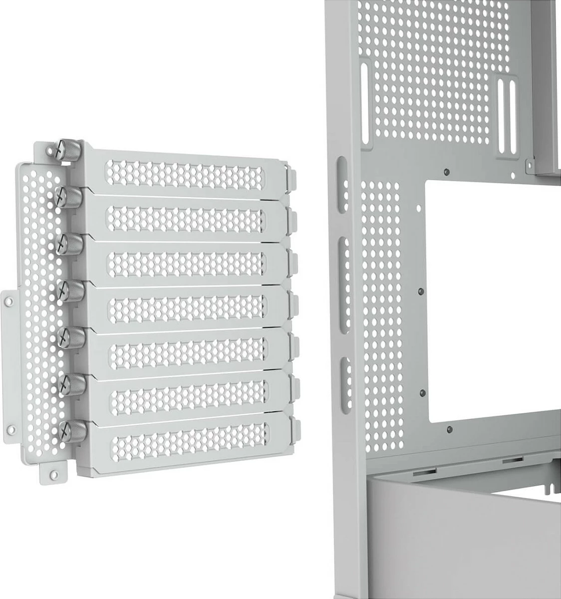 Kasë Cougar FV270 ARGB midi tower e bardhë