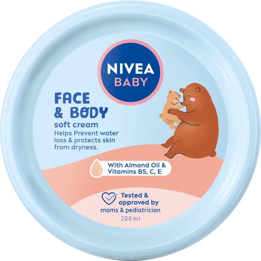 Krem për fytyrë dhe trup për fëmijë Nivea, 200ml