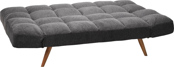 Divan-krevat 3 vendësh Freddo, material stof, ngjyrë antracit, 181x81x86cm