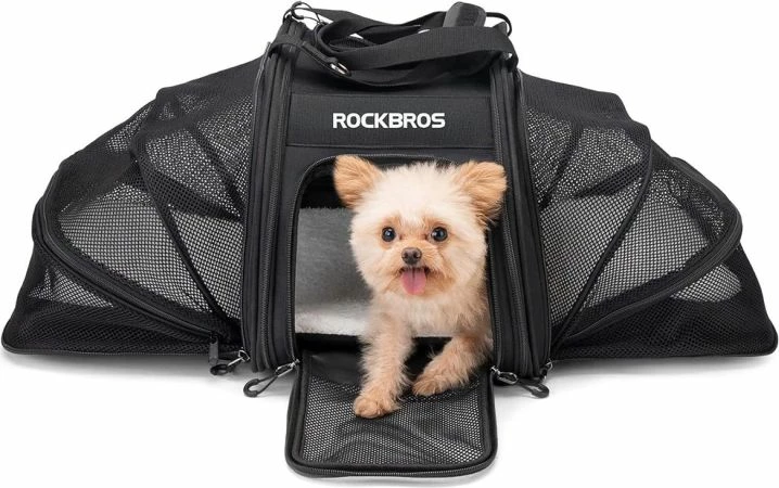 Çantë transporti për qen e mace Rockbros 30140028001, e zezë