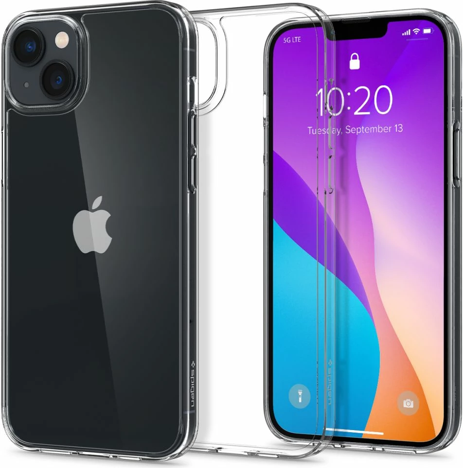 Mbështjellës Spigen Airskin Hybrid për iPhone 14 Plus, TPU/PC, Air Cushion, transparent, 1 copë