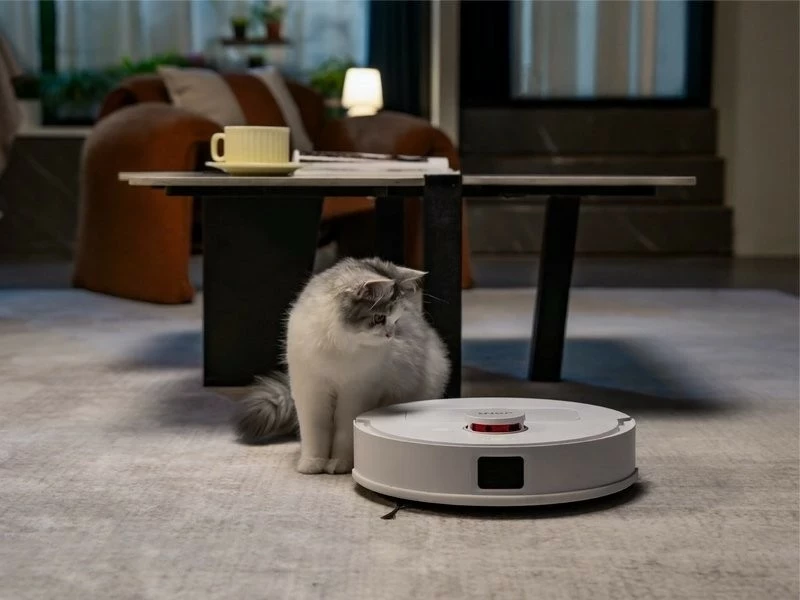 Robot pastrues JONR T5 Lite, mop dhe fshesë, kontroll me aplikacion, 2600mAh, bardhë