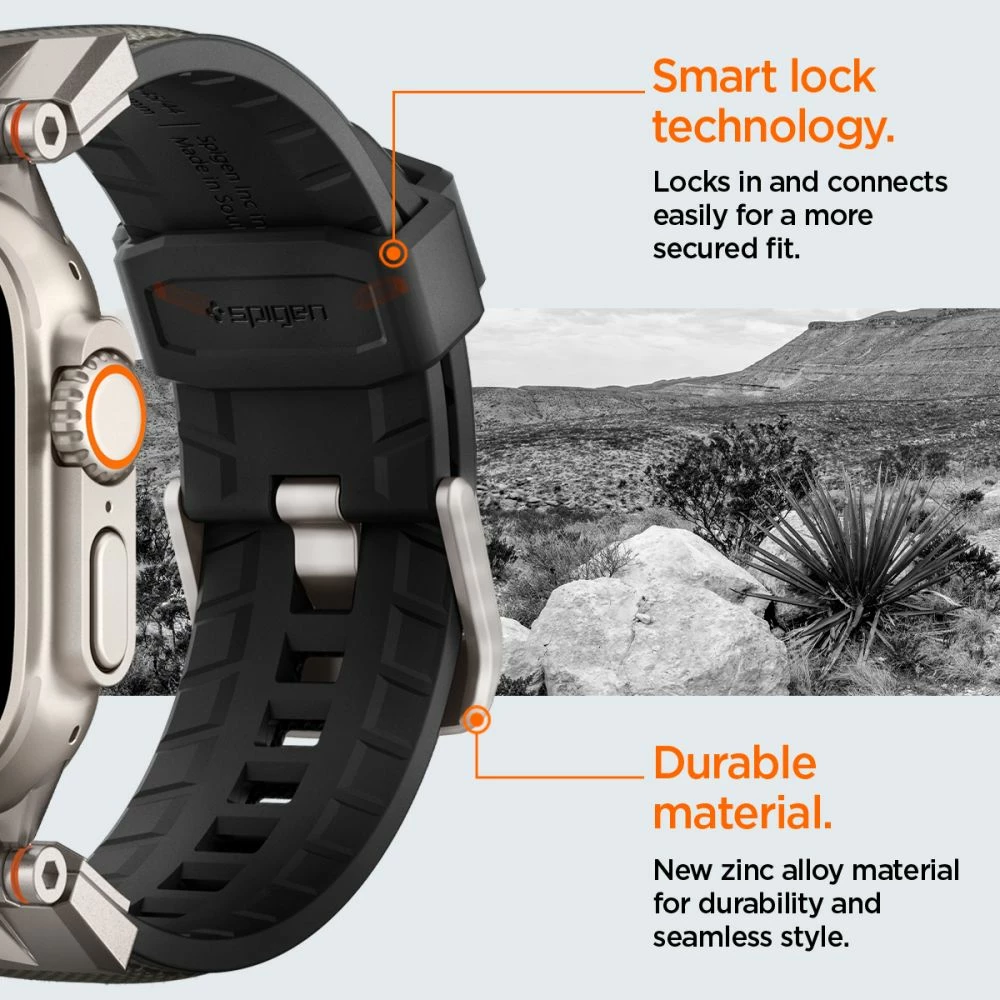 Rrip për Apple Watch Spigen DuraPro Armor, 44/45/46/49 mm, Gri