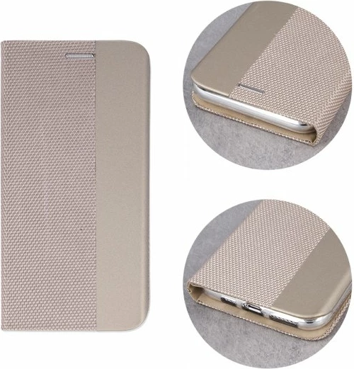 Mbështjellës flip ONASI Moon për Xiaomi Mi 10T Lite, me magnet, me xhep kartele, ari