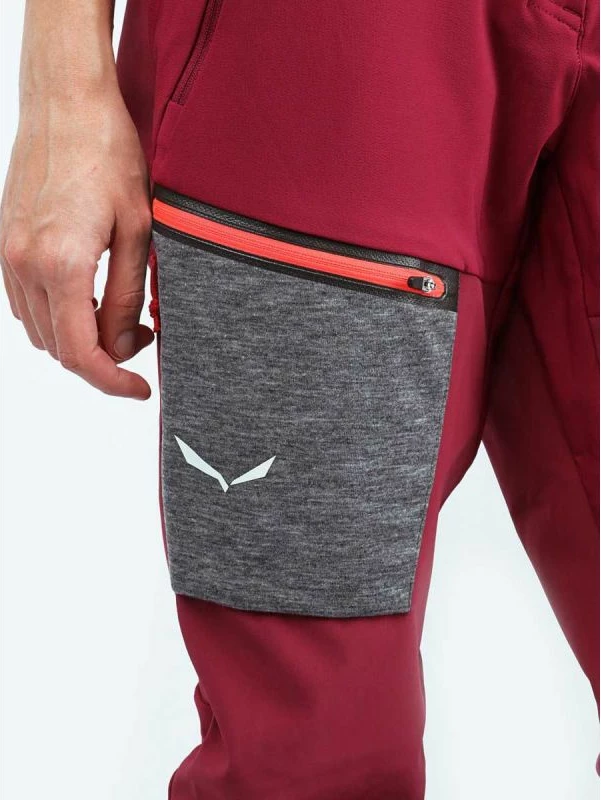 Pantallona për femra Salewa, të kuqe