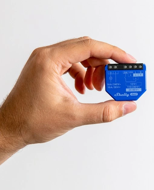 Smart switch Shelly 1 Gen3, 1P, Wireless, Blu