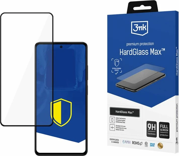 Mbrojtës ekrani xham i fortë 3mk HardGlass Max për Google Pixel 8 5G, i zi