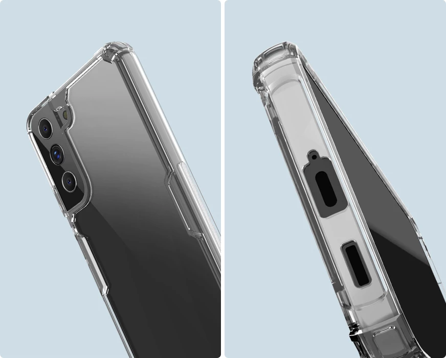 Mbështjellës Nillkin Nature Pro për Samsung Galaxy S22+, i tejdukshëm, i bardhë