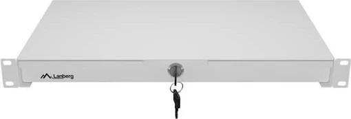 Sirtar rack LANBERG 19" 1U 270mm, me bravë, gri