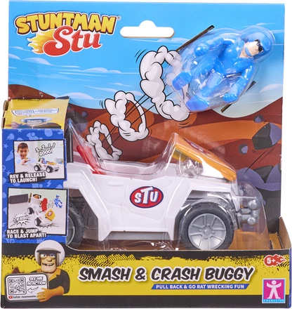 Set Loje Stuntman Stu Smash dhe Buggy Crash
