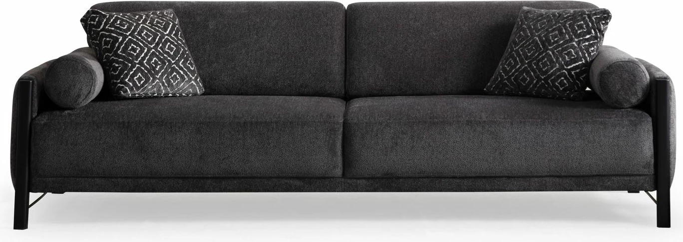 Divan treshe Nora, ngjyrë gri, Atelier del Sofa