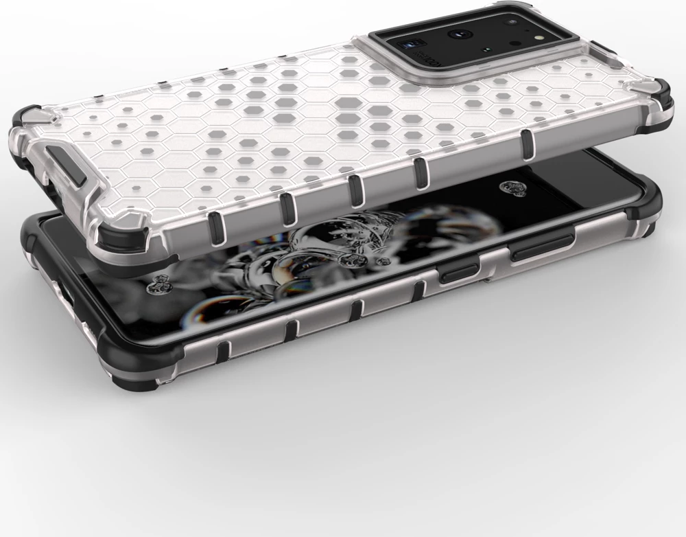 Mbështjellës Hurtel për Samsung Galaxy S22 Ultra, honeycomb, blu